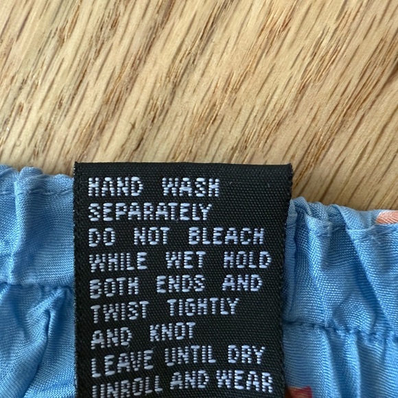 Vintage 100% Silk Floral Asymmetrical Maxi Skirt Elastic Waist Small - Picture 3 of 7